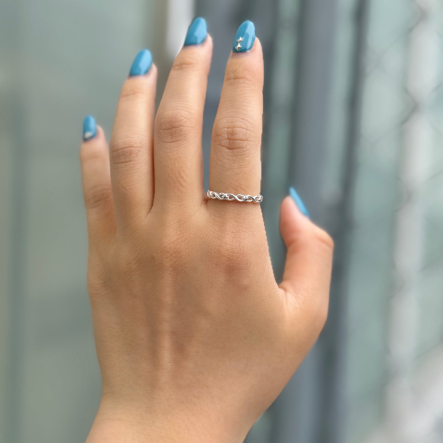 Star plain ring 9