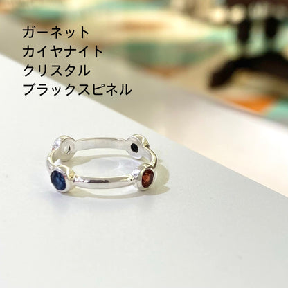 Silver925 4stone ring 3