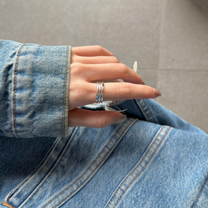 Silver925 plain ring 8