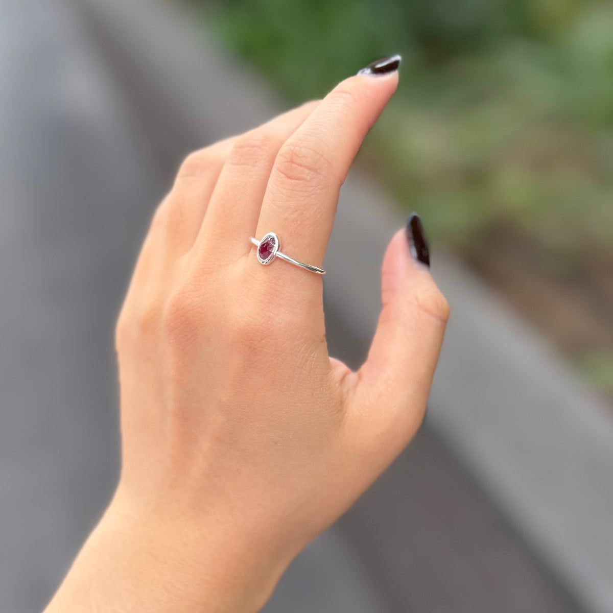 Silver925 1stone ring 10