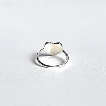 Heart plain ring 63