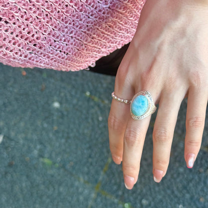 Larimar ring