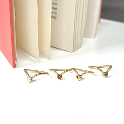 Brass design ring 12