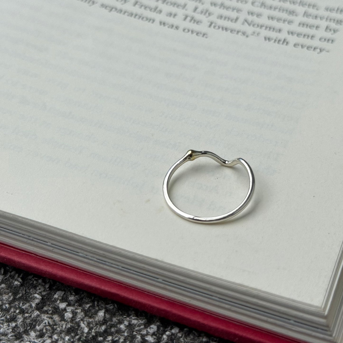 Silver925×Brass plain ring 2