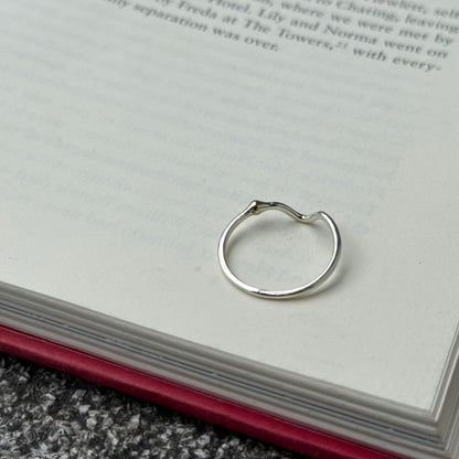 Silver925×Brass plain ring 2