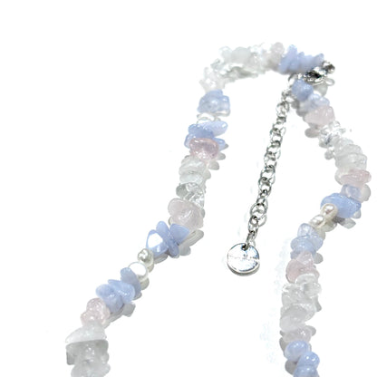 Pearl × Stone necklace 2