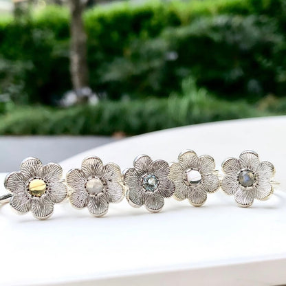 Flower design ring 7