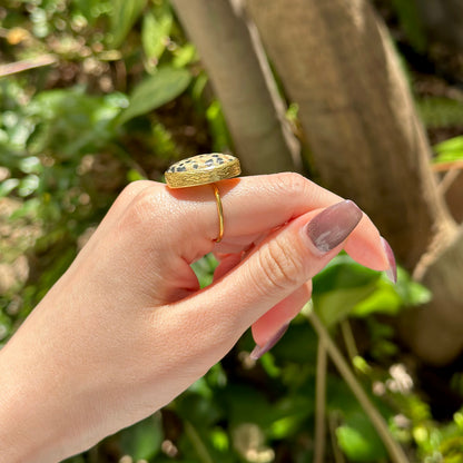 Brass 1stone ring