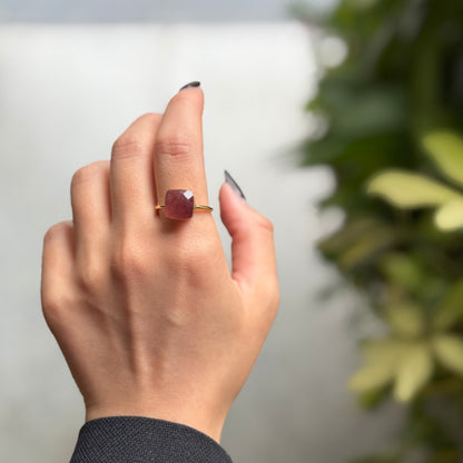 Brass square ring 1