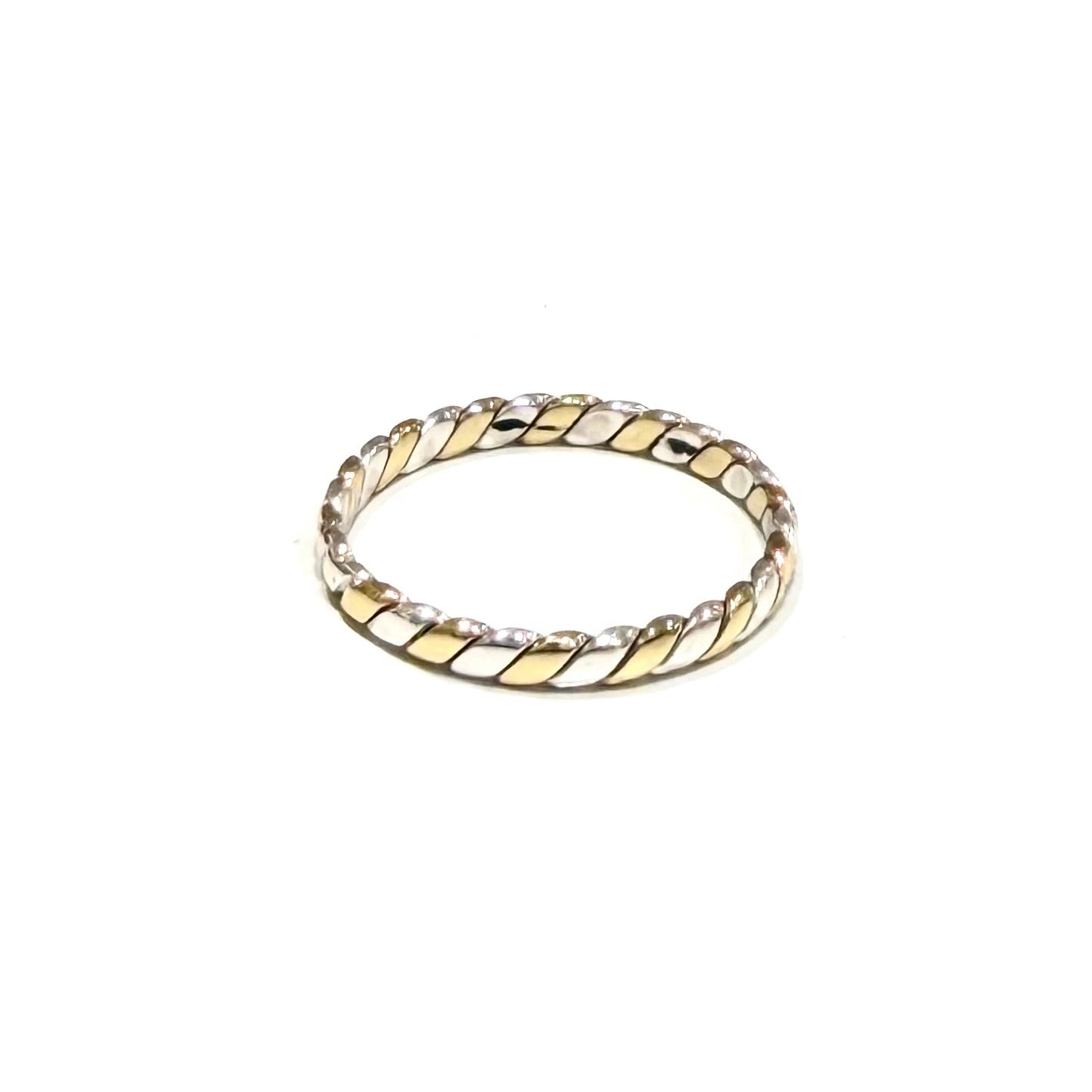 Silver925×Brass plain ring 8