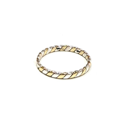 Silver925×Brass plain ring 8