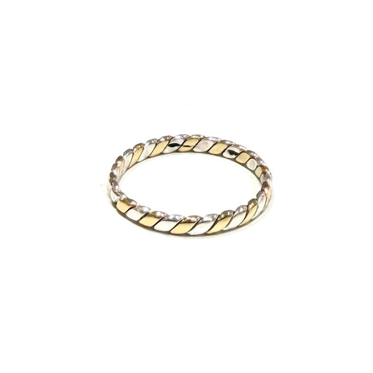 Silver925×Brass plain ring 8