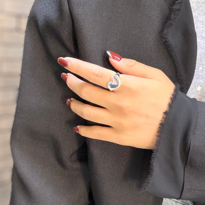 Heart plain ring 86