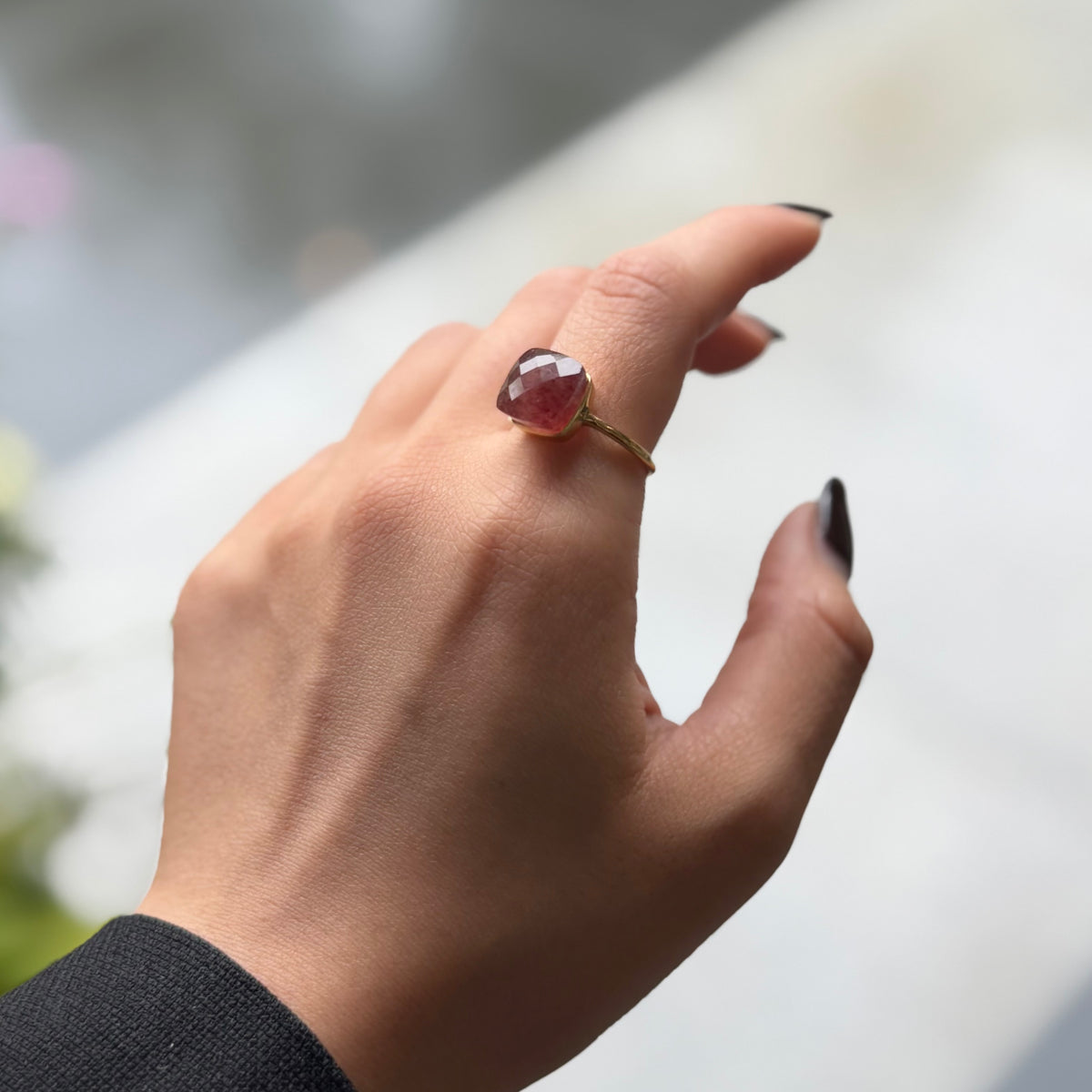 Brass square ring 1