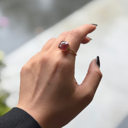 Brass square ring 1