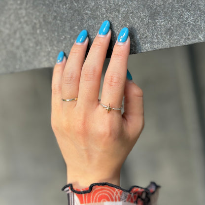Silver925×Brass plain ring 1