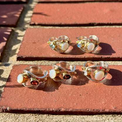 Silver925×Brass design ring 11