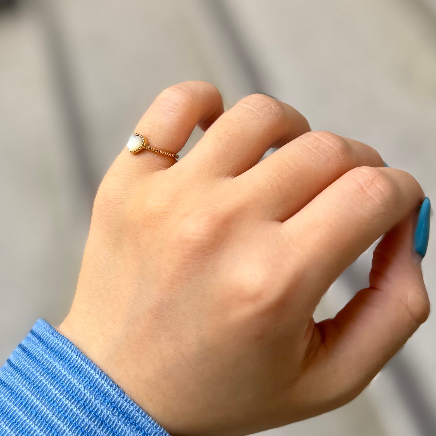 Brass Heart ring