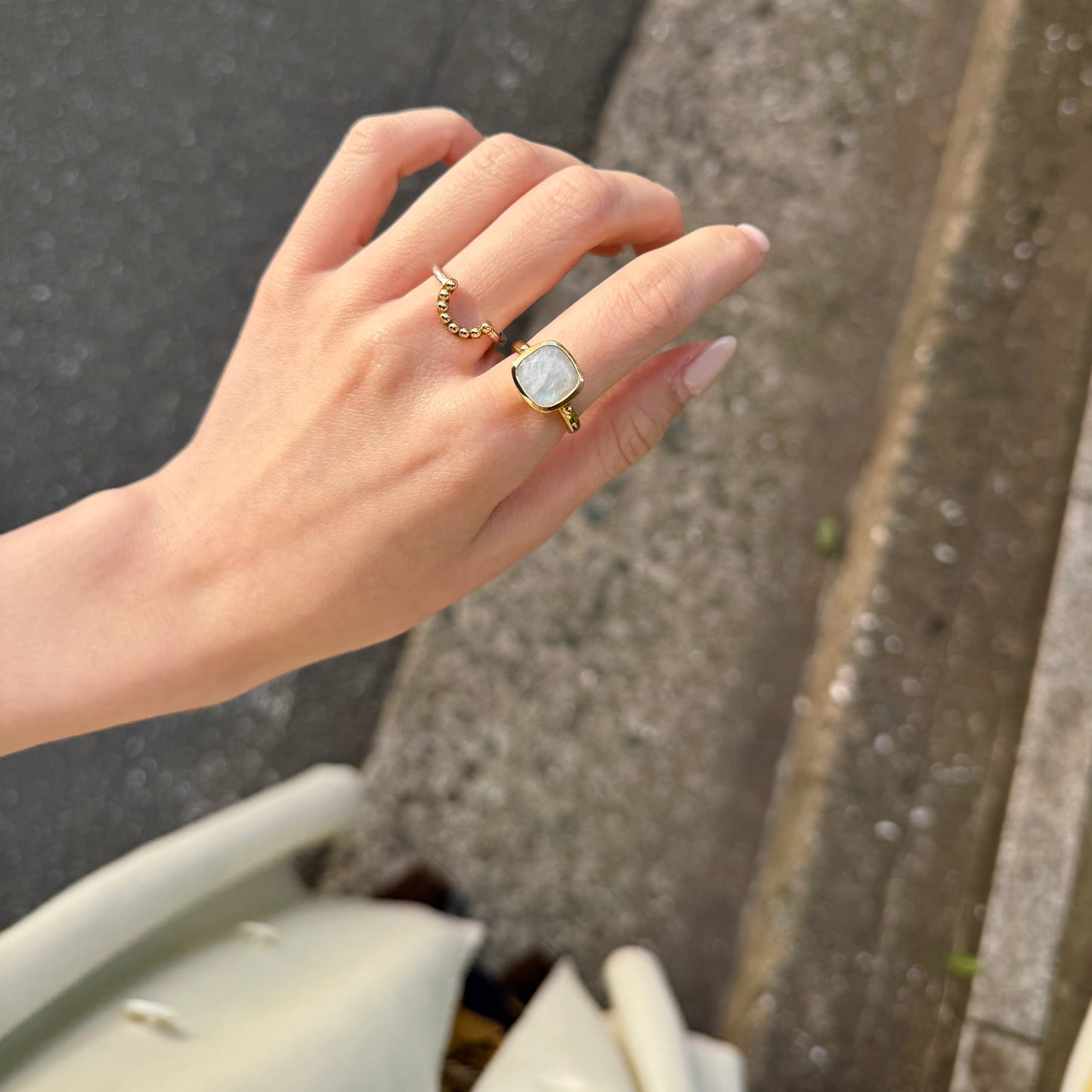 Brass square ring