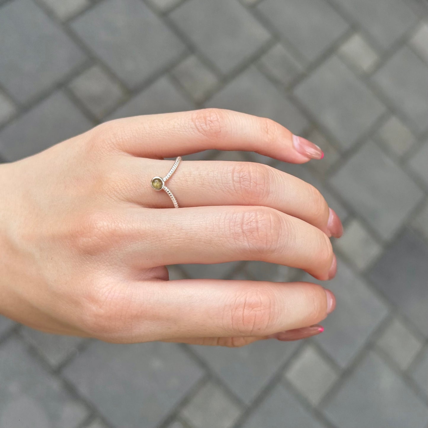 Silver925 V design ring 6