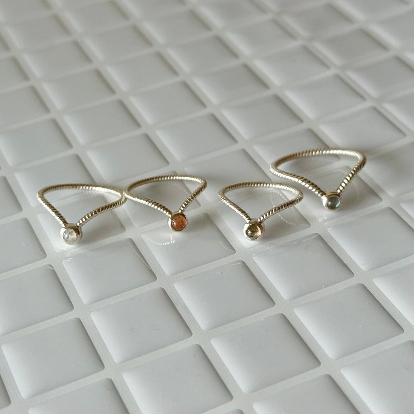Silver925 V design ring 6