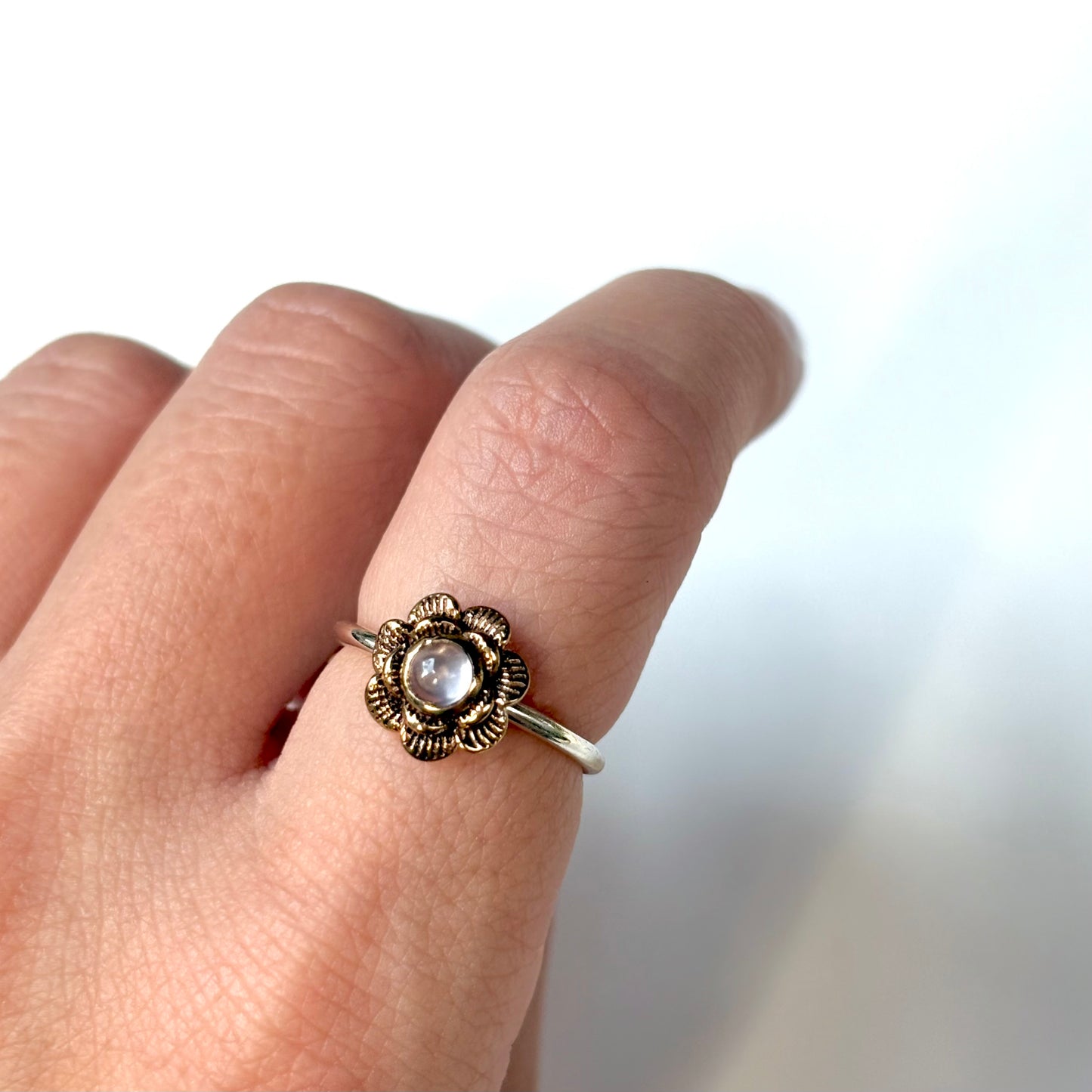 Flower design ring 20