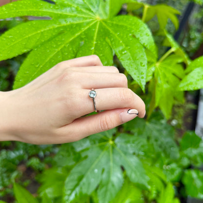 Silver925 1stone ring 5