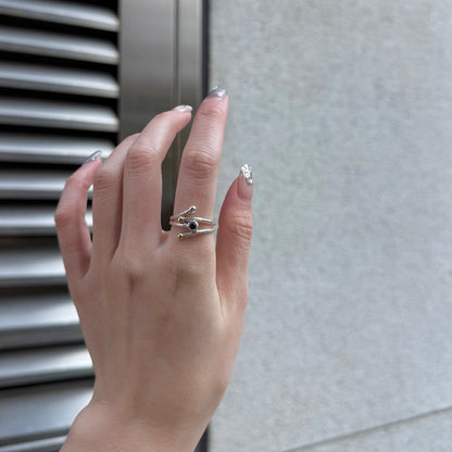 Silver925×Brass design ring 13