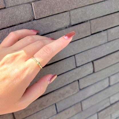 Brass plain ring〈Ball〉2