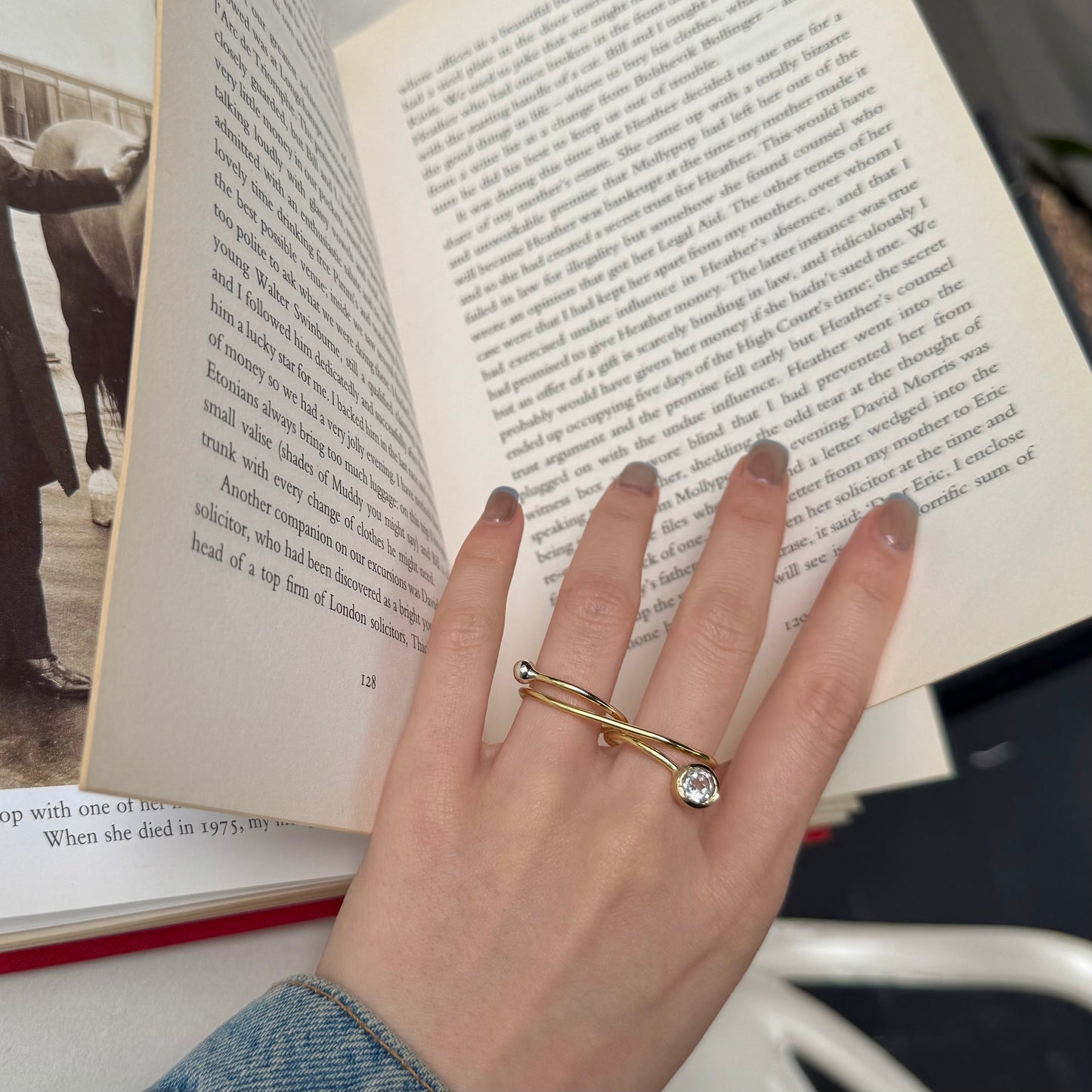 Brass 2finger ring