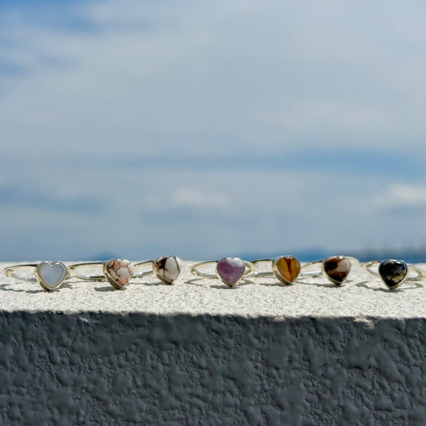 Heart ring & ear cuff