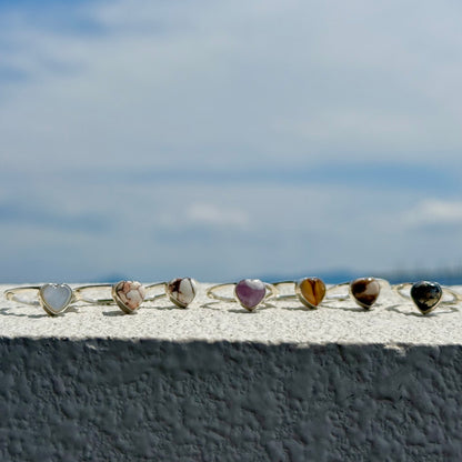 Heart ring & ear cuff