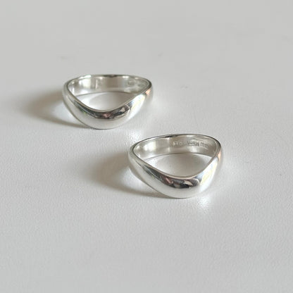 Silver925 plain ring 82