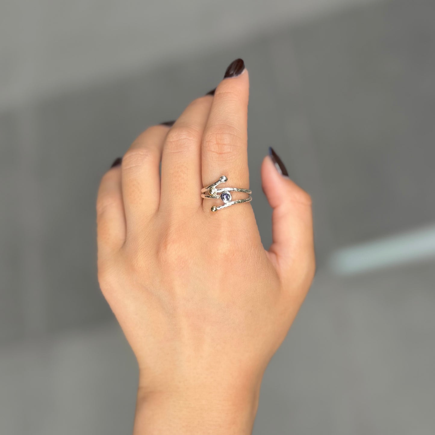 Silver925×brass design ring 20