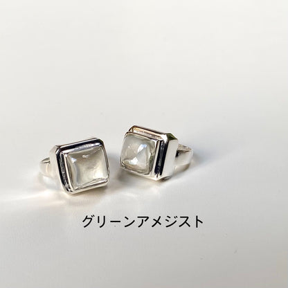 Silver925 square ring 9