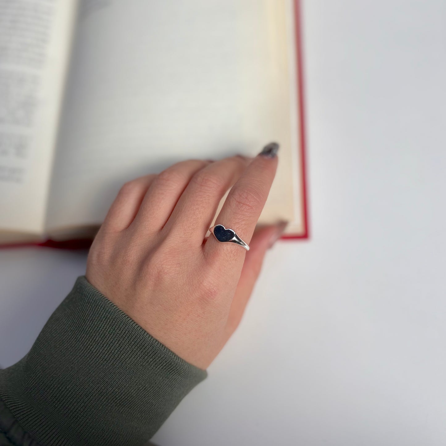 Heart plain ring 53