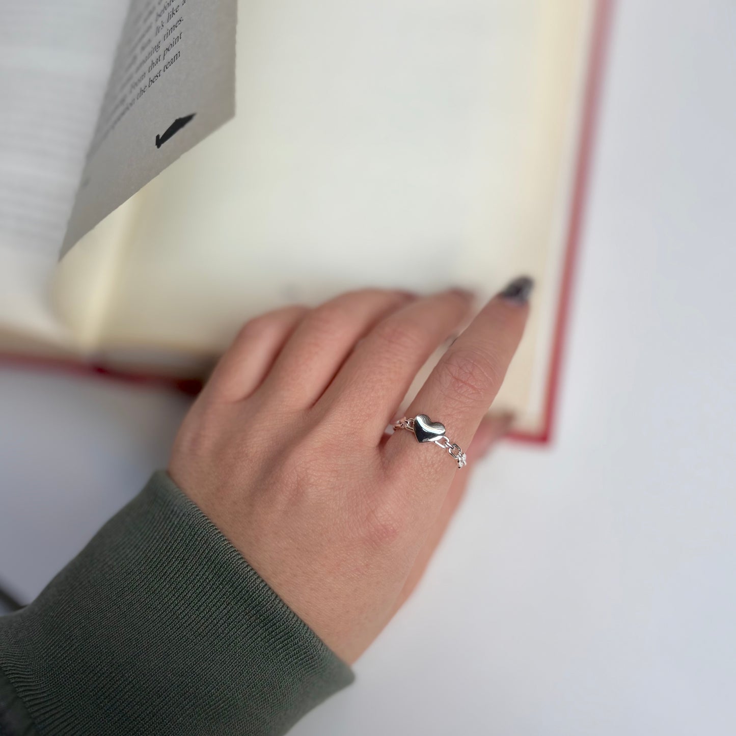 Heart plain ring 55
