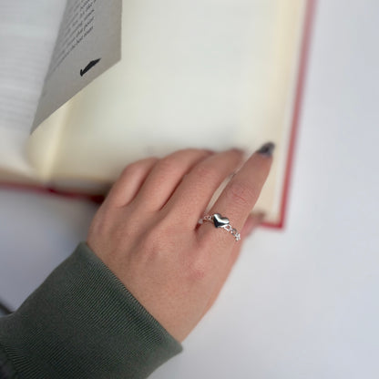 Heart plain ring 55