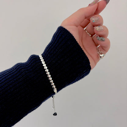 Silver925 chain  bracelet〈Heart〉