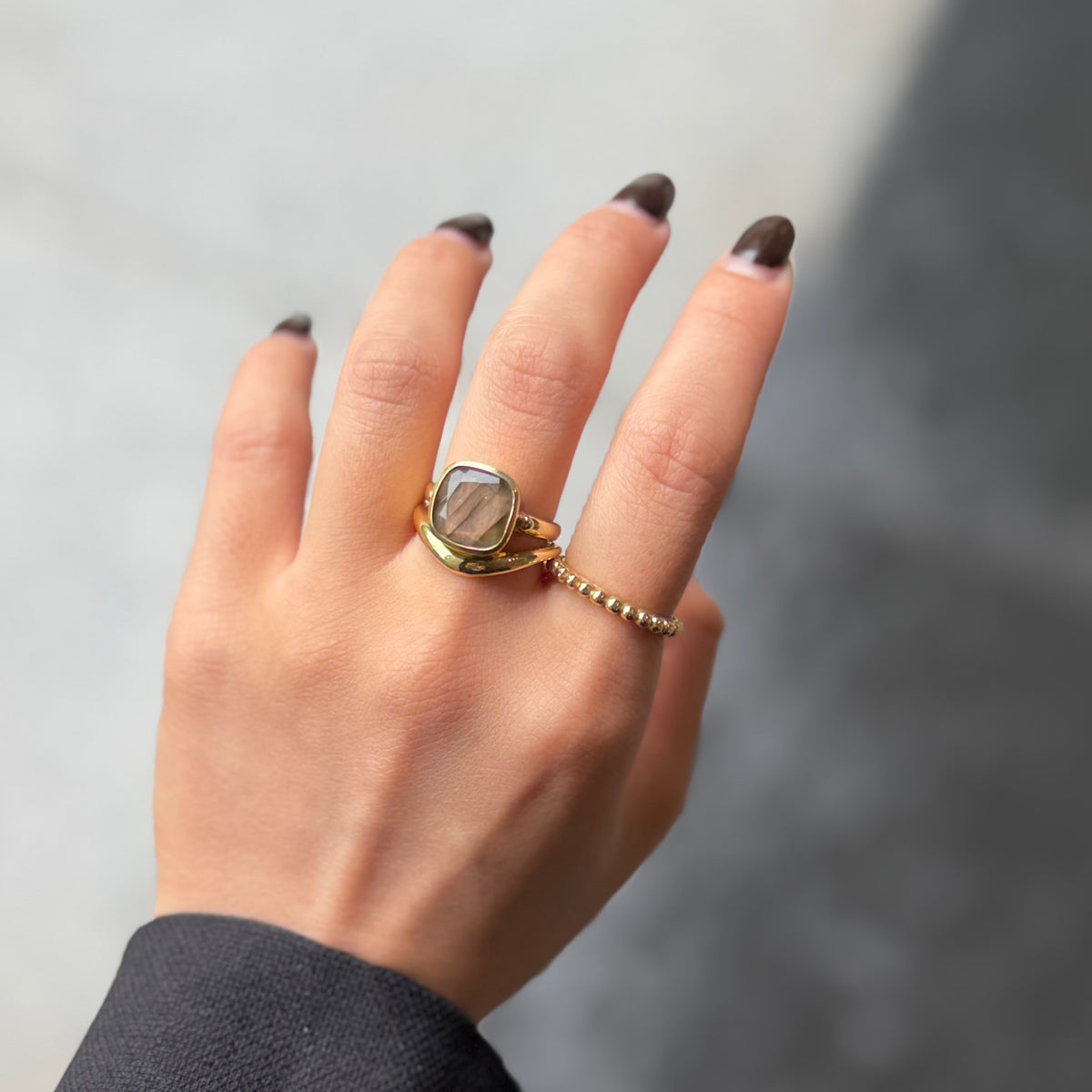 Brass square ring