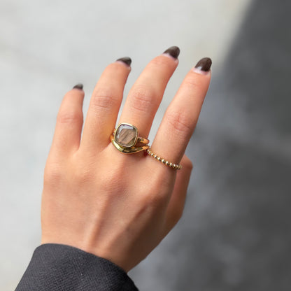 Brass square ring