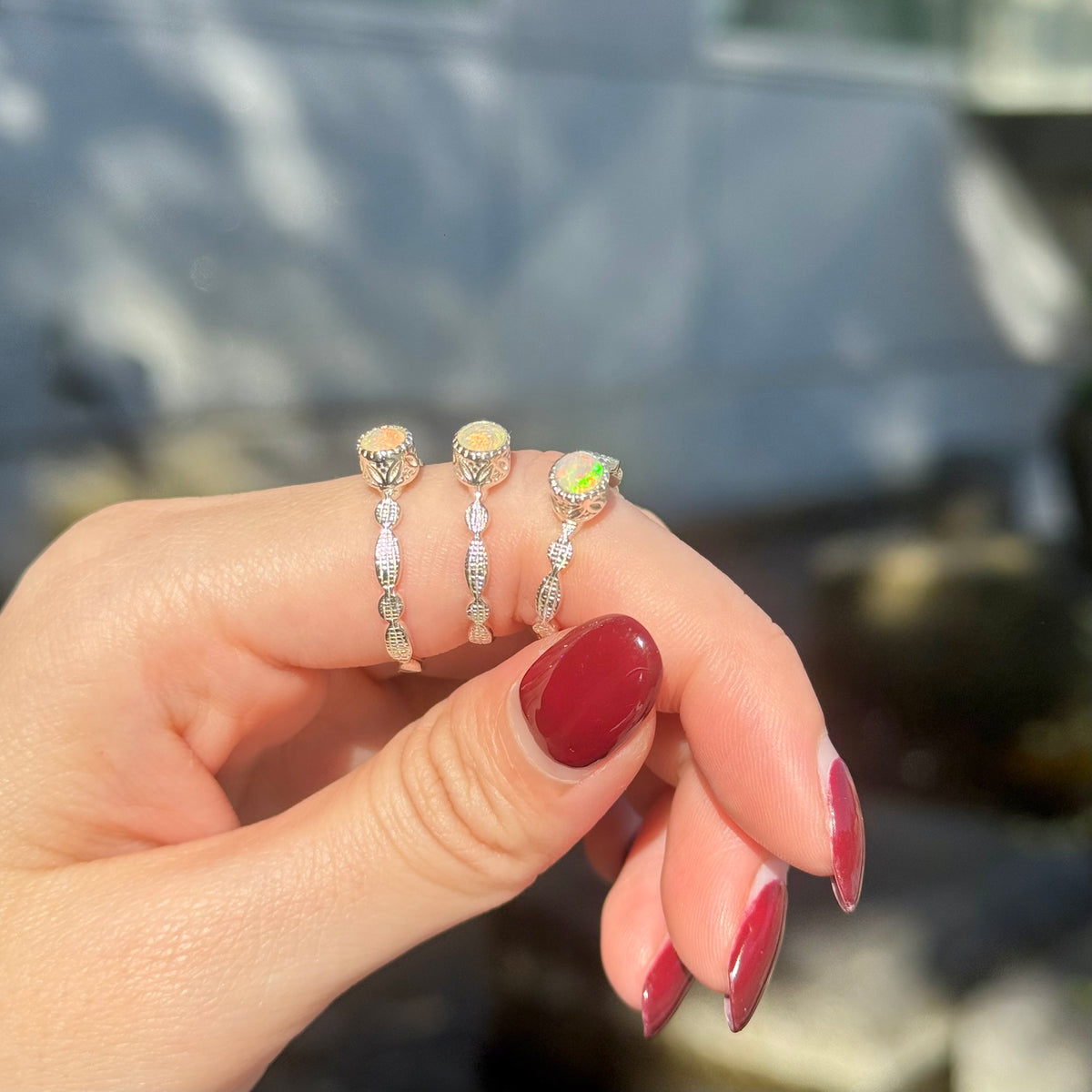 Opal design ring 8
