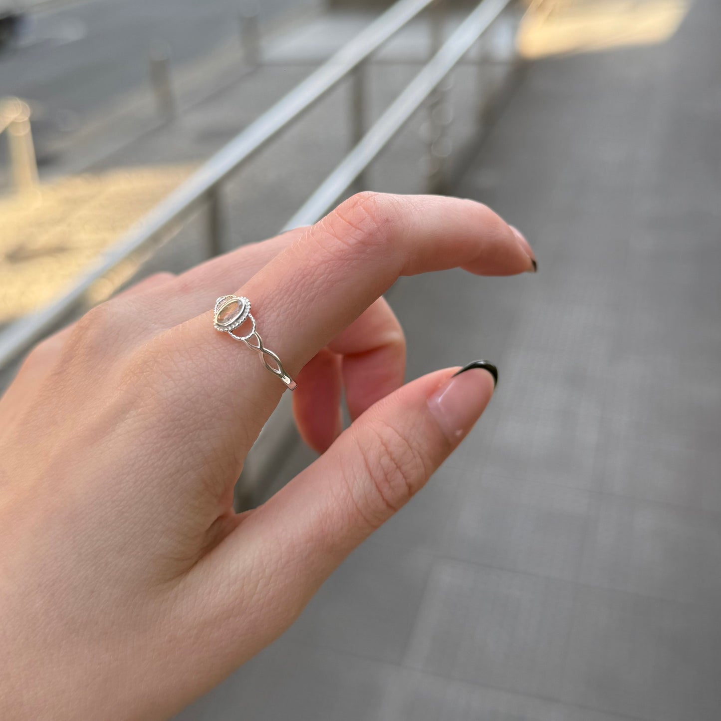 Herkimer diamond ring 5