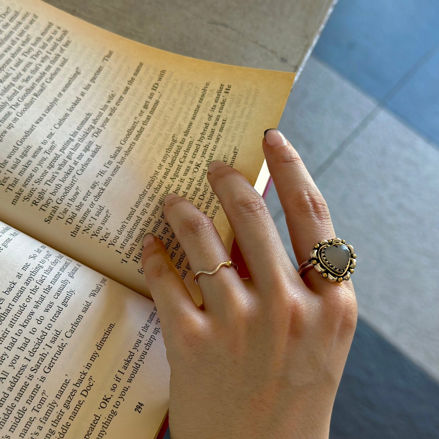 Silver925×Brass plain ring 19