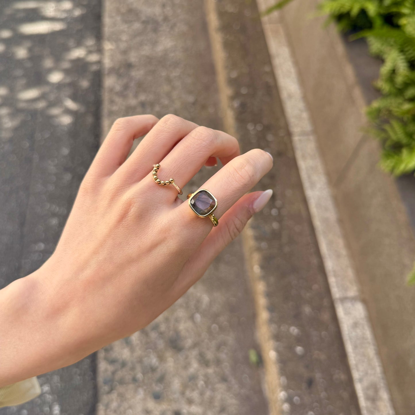 Brass square ring