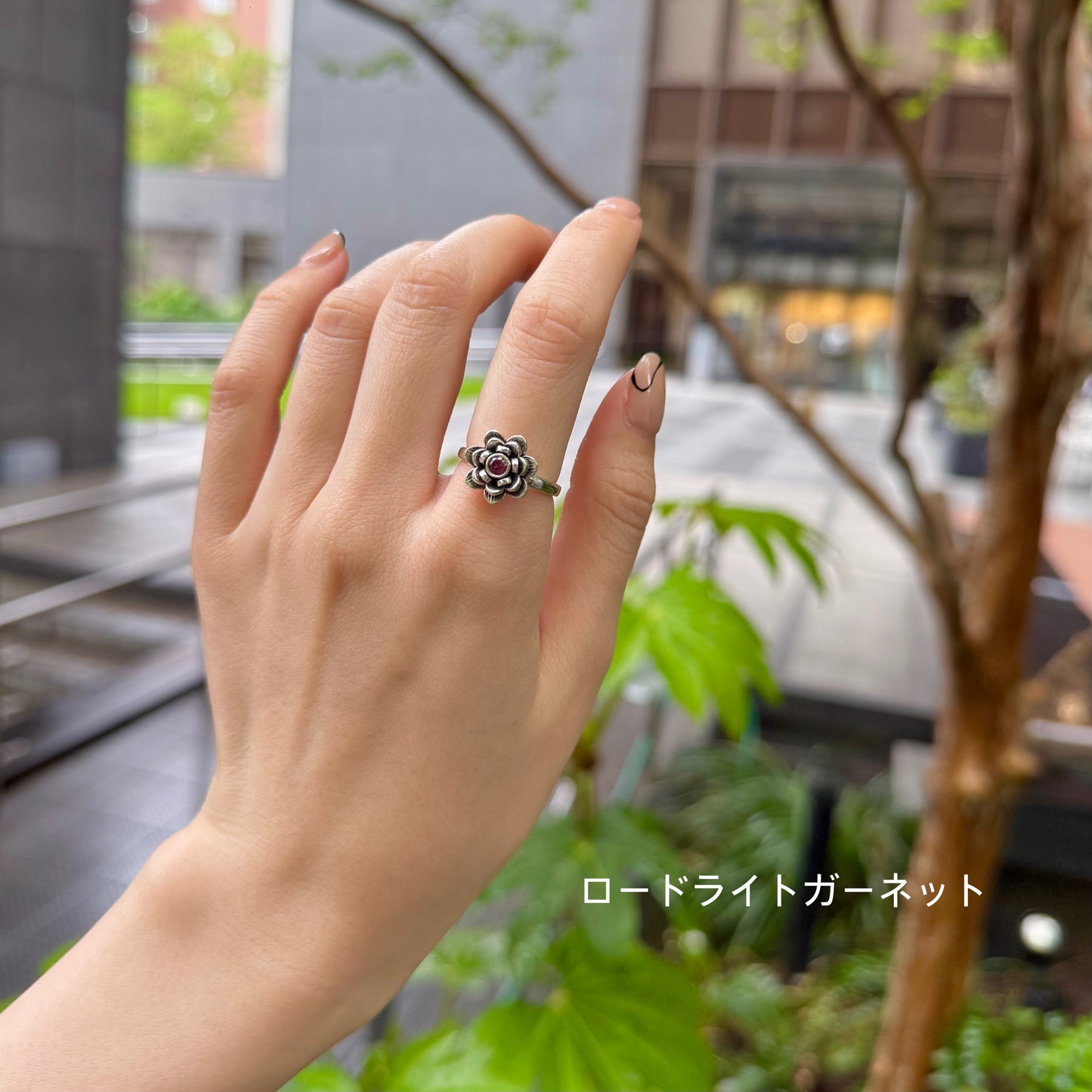 Flower design ring 10
