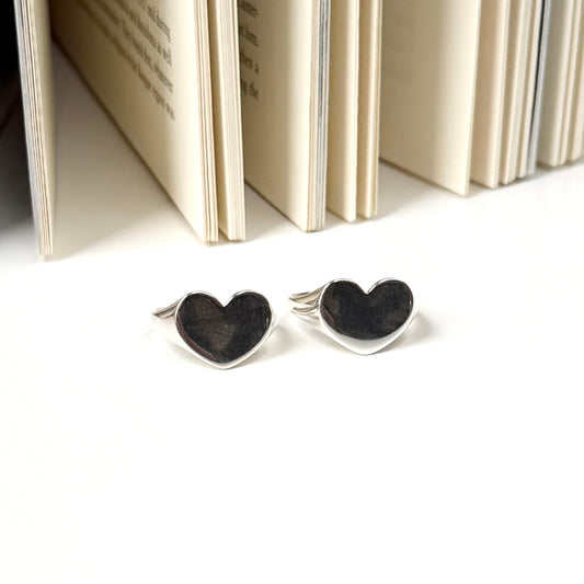 Heart plain ring 86
