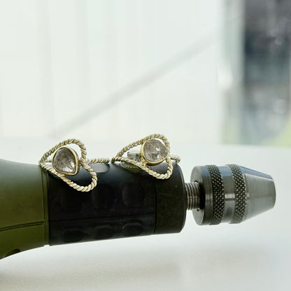 Herkimer diamond ring 13