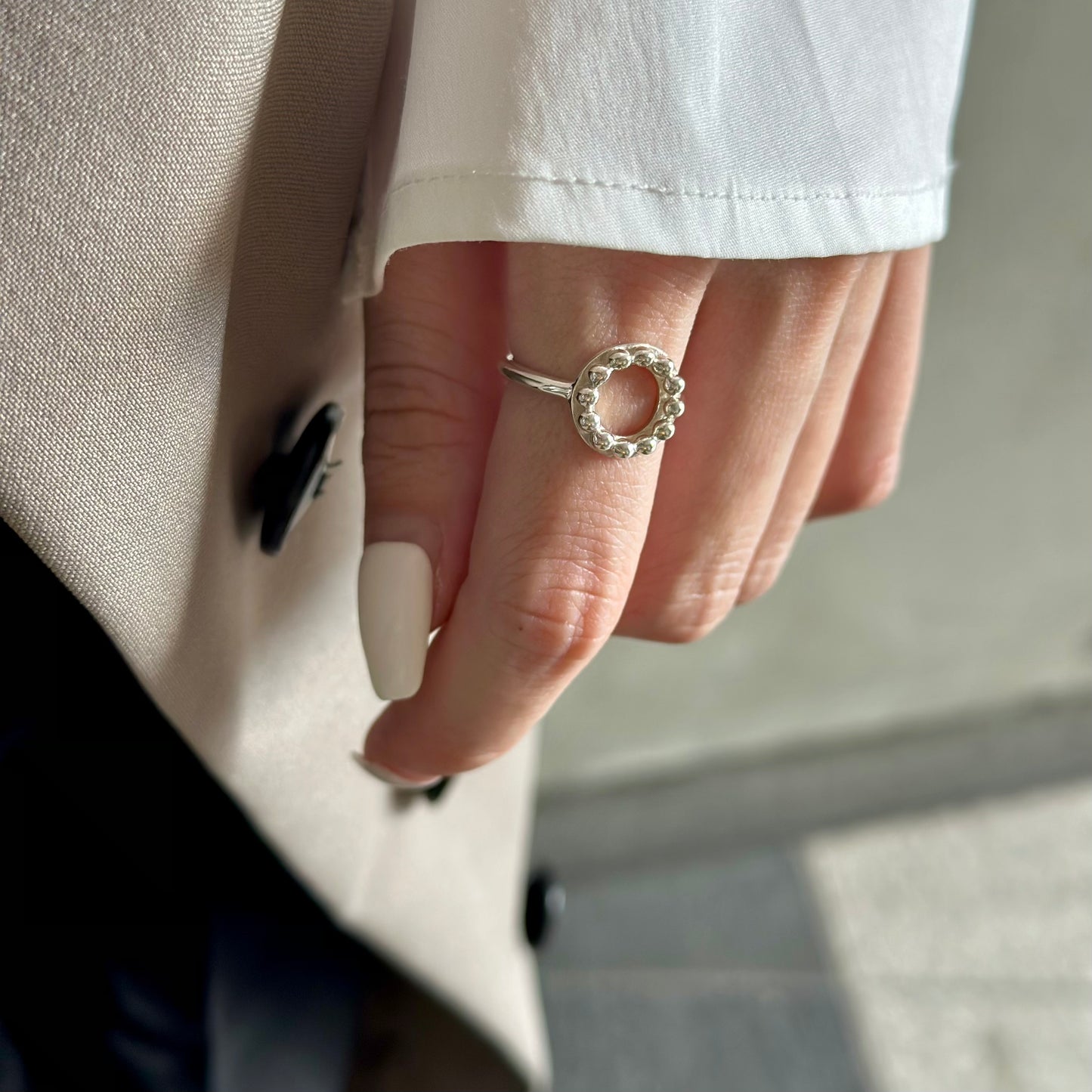 Silver925 plain ring 83