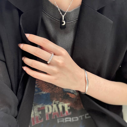 Silver925 plain ring 55